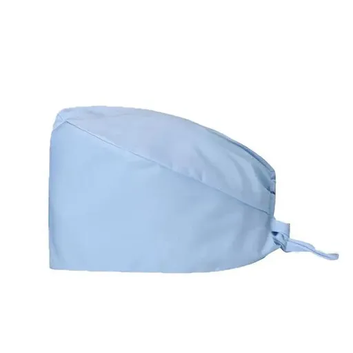100% Cotton Unisex Surgical Scrub Cap for Doctors & Nurses - Light Blue