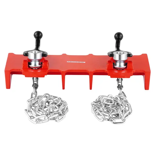 Pipe Welding Vise, 1/2 to 8-inch Pipe Welding Clamp with Dual Chains & Crank Handles, Heavy-Duty Cast Iron Welding Vise for a Variety of Pipes