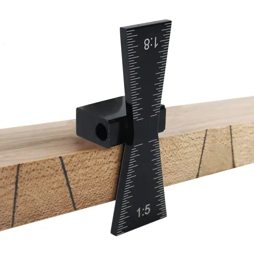 Dovetail Marker, Aluminum Alloy Dovetail Marking Jig, Woodworking Dovetail Ruler Marker, Dovetail Jig Guide for Cork,(1:5 1:8)