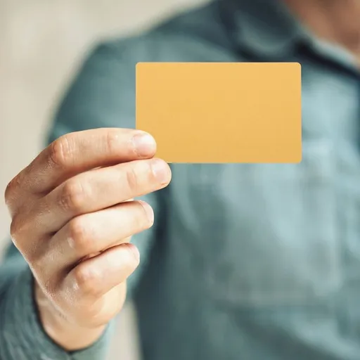 100Pcs Blank Metal Business Cards Golden Aluminum Cards for Distinctive Identity
