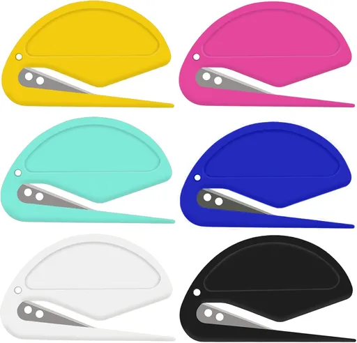 Knotting Comb 6Pcs Pet Hair Remover Knot Combs Letter Opener Mail Envelope Wrapping Paper Cutter with Safe Plastic Handle for Cats Dogs Letters