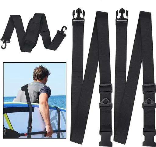 Kayak Carrying Strap, Adjustable Paddle Board Carry Sling, Non-Slip Comfortable Canoe Storage Sling, Surfboard Shoulder Strap