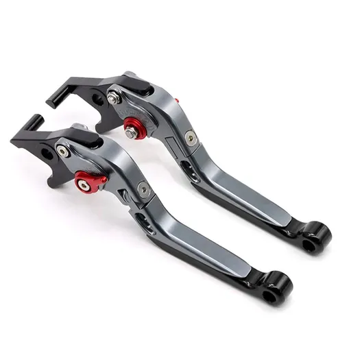 Motorcycle Brake Clutch Lever FORZA350/300 Alu Titanium black-red buckle-(without logo)
