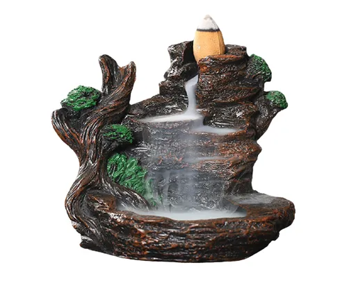 Resin Mountains Rivers Incense Burners Holder Censer Aromatherapy Home Decor- 6