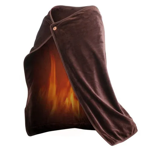 Warm Wrap Blanket Electric Heating Shawl for Women Kids Pets Dogs Cats Rabbits Unisex,and the heating speed is more uniform (Grey)