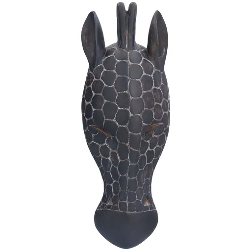 Wall Sculpture Innovative Decorative Durable Animal Head Wall Decor for Living Room Home OfficeJ825 Half Faced Deer Head