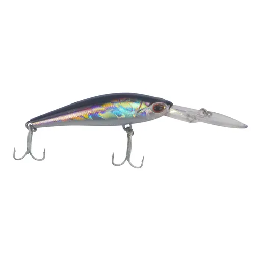 Finesse Wobbler Diving Lure, Silver Mullet. 90mm