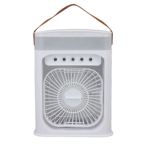 Portable Air Conditioner Fan White USB Plug In 3 Speeds Evaporative Air Cooler with Humidifier Timer for Tabletop
