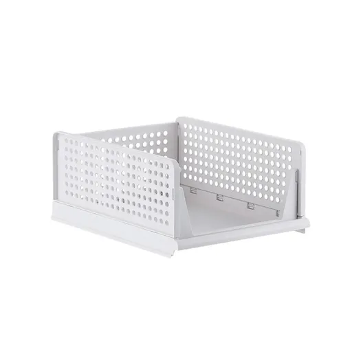 Clothes Storage Basket Stackable Drawer type Wardrobe Organizer Closet Storage - 14.2cm