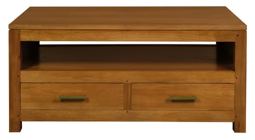 Paris 4 Drawer Coffee Table (Light Pecan)