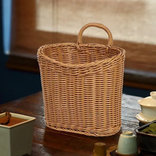 Hanging Basket Wall Hanging Flower Baskets Front Door Hanging Basket Woven Hanging Basket Tableware Plant Basket