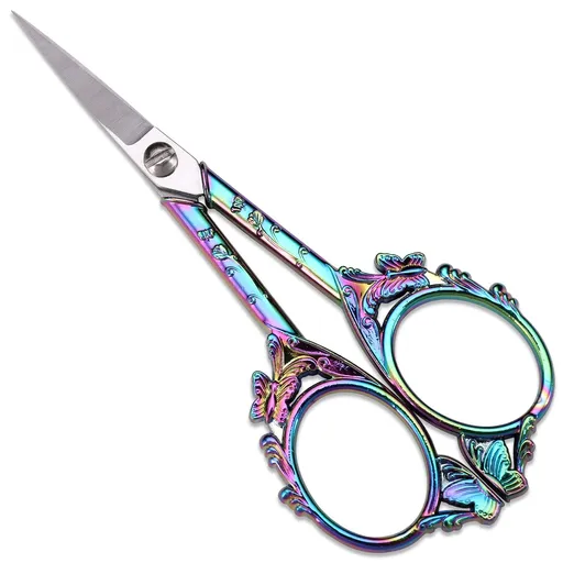 Sewing Embroidery Scissors – Small Vintage Sharp Detail Shears for Craft, Artwork, Needlework Yarn, Handicraft DIY Tool