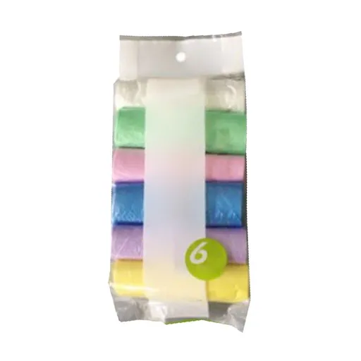 120 Count Small Trash Bags, 17.7x19.7in Thickened Garbage Bags with Handles, 4 Gal Colored PE Waste Liners for Kitchen Bathroom Bedroom and Office Use