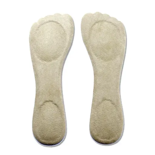 High Heel Inserts Women, Adhesive Velvety Cushioning Insoles for High Heels Anti-Slip, ¾ Gel Cushion Insoles for High Heels Pain
