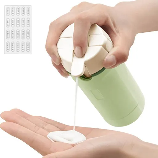 4 in 1 Travel Bottles Dispenser for Shampoo Lotion Green