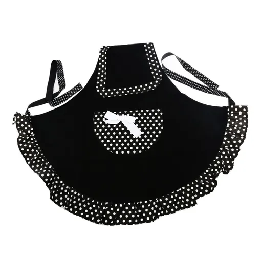 Women's apron, spring apron, women's dress, women's elf apron, sleeve apron, cotton apron, kitchen apron, polka dot