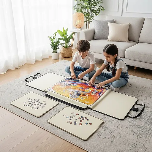 Portable Jigsaw 1000 Pieces Board Puzzle Storage Carry Safe Case Carrier