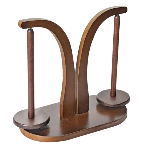 Holder for Two Yarn Balls, Magnetic Yarn Holder for Knitting and Crocheting, Wooden Yarn Spinner for Crochet, Crochet Accessories