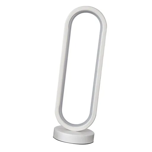 Modern Desk Lamp 3W USB Oval Dimmable Eye Care LED Bedside Night Light Table Lamp for Bedroom Office White Warm Light Dimmable