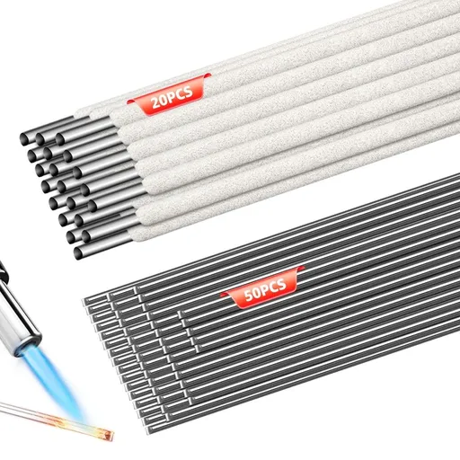 E4043 Aluminum Welding Rods, Low Temperature Easy Melt Shielded Arc Welding Electrodes for DIY Repairs, Moisture-Resistant 20-Pack