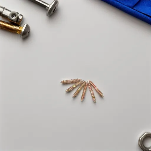 100Pcs Golden Self Tapping Wood Screws Double Threaded Furniture Fasteners