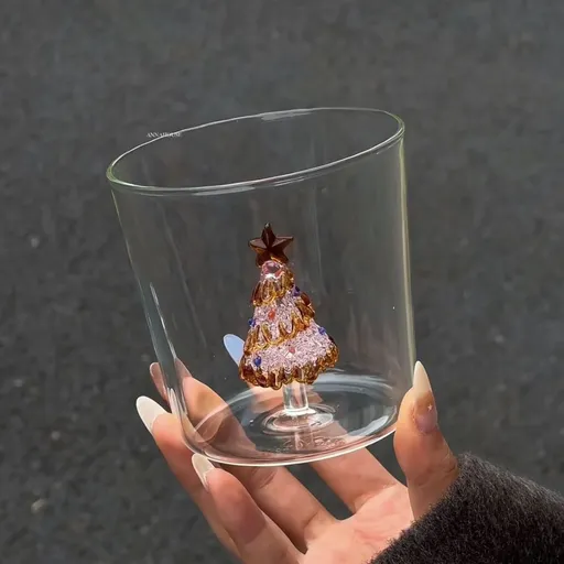 3D cartoon glass cups, high borosilicate glass, novelty drinkware, cold beverage glasses, cute glass tumblers, Australian home decor, gift ideas for juice lovers - Clear - Size pattern5