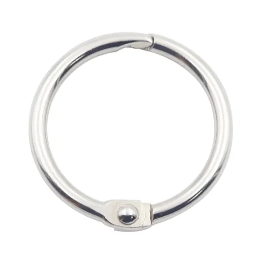 50PCS Binder Rings 1 Inch,Nickel Plated Steel Book Rings,Loose Leaf Binder Rings,Key Rings,Metal Rings for Index Cards.