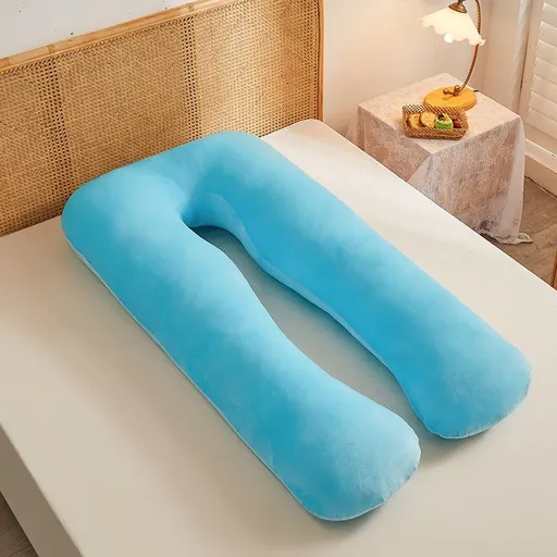 Maternity Pillow U-Shaped Pregnancy Pillow Pregnancy Body Pillow Breastfeeding - Turquoise - Size 70-130cm