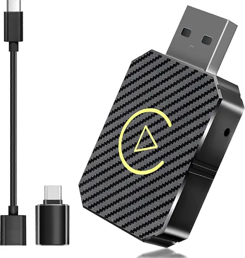 Wireless CarPlay Adapter, Convert Wired CarPlay to Wireless Plug & Play Dongle