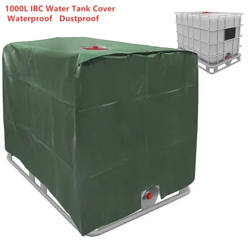Water Tank Protective Cover Tarpaulin Protective Cover Protective Hood for Tank Container Water Tank(Green)