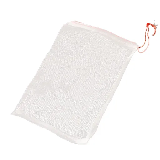 1 Piece Drawstring Fruit Protection Net Bag, Fine Mesh Cover for Protecting Fruit Trees, Vegetables and Garden Produce, 10 x 15 cm, White