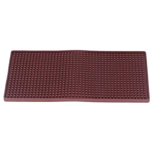 Bar Mat Premium Food Grade Silicone Heat Resistant Durable Odorless Nonslip Soft Flexible Coffee Bar MatBrown