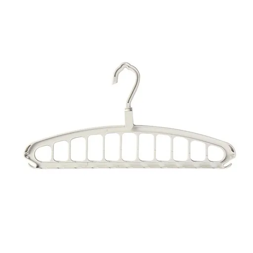 Heavy Duty White Plastic Clothes Hanger for Shirt Sweater,Collapsible Hanger Holder Stacker,College Dorm Apartment Home, 2 Pack