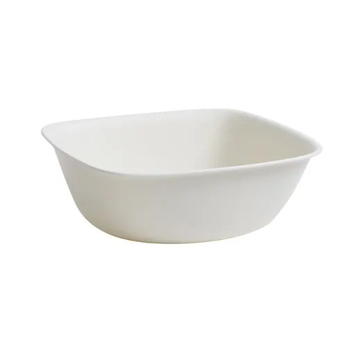 Household Plastic Wash Basin Dormitory Cute Square Laundry Basin Washbasin for Dishing Small White