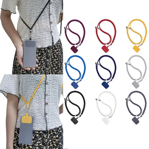 Phone Lanyard,Universal Crossbody Cell Phone Lanyards Adjustable Shoulder Neck Straps,Cell Phone Lanyard Compatible for All Smartphones Wine Red