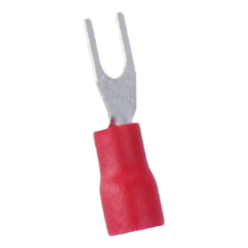 1000(red) U-shaped insulated fork shaped wire connectors, U-shaped voltage terminal kit fork shaped cold pressed terminals