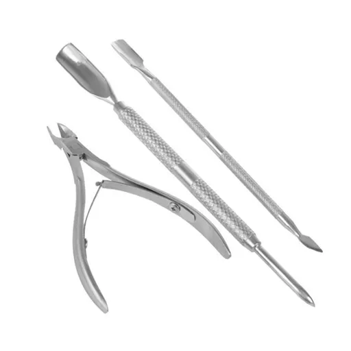 Nail Cuticle Spoon Pusher Remover Nail Cut Tool Pedicure Manicure Set. Pocket Nail Cuticle Nipper Pack Contains Nail Trimmer