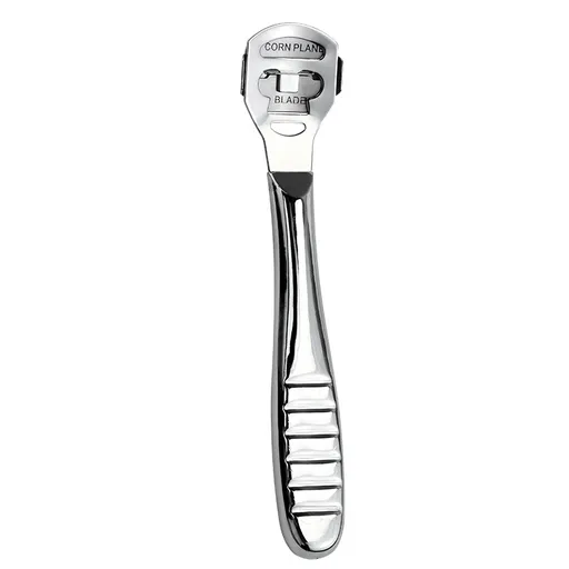 2-Pack Stainless Steel Foot Planer and Callus Remover - Professional Pedicure Tool for Dead Skin and Hard Calluses (Sliver)