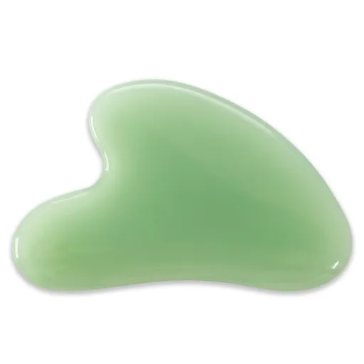 Gua Sha Massage Tool Ultra Smooth Jade Stone Facial and Body Scraping Tool Green