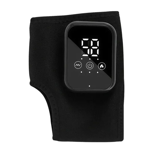 Cordless Foot and Ankle Massager with Heat, Ankle Heating Pad Wrap with Massage, Ankle Massager for Pain Relief, 3 Heat & Vibration Settings, Auto Shut-Off 1pcs black 17*1cm
