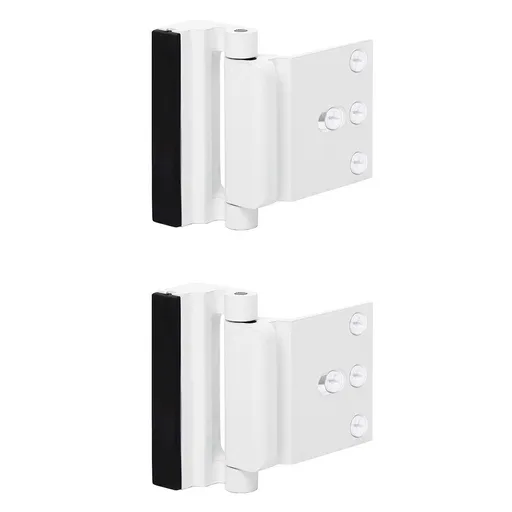 2PC Pack Door Reinforcement Locks with Screws, Home Security Door Lock for Toddler, Childproof Door Lock Night Lock Withstand