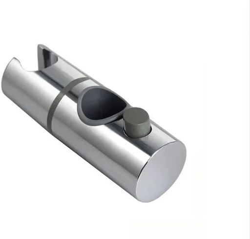 Shower Rod Slide Rail - 24mm Diameter - Handheld Shower Head Holder - Adjustable - ABS Material - Handheld Shower Head - Shower Head - Shower Head Holder - Handheld Shower Head Holder - Shower - Bathroom - Silver - Universal - Suitable for shower rod
