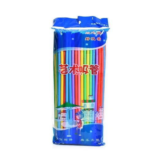 100-Pack Colorful Striped Bendable Plastic Drinking Straws | Disposable Food-Grade Straws for Milk Tea, Coffee & Parties | 7.5" Flexible Straws for Weddings, Birthdays & Events