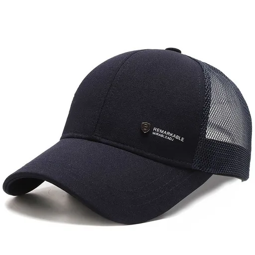 Snoya Men Breathable Mesh Baseball Cap Sun Protection Blue Adjustable
