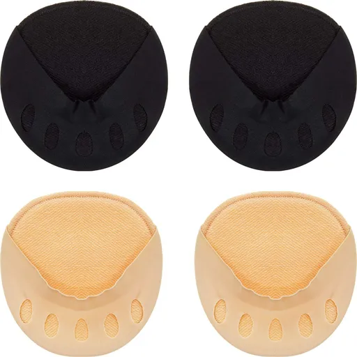 2 Pairs Honeycomb Fabric Forefoot Pads, Soft Metatarsal Pads for Unisex, Protector Cushion Pads Breathable