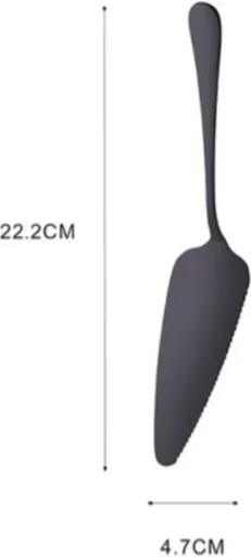 Cake Peel | Pizza Peel | Cake Cutter | Pizza Cutter | With Serrated Edge | Stainless Steel | Bronze