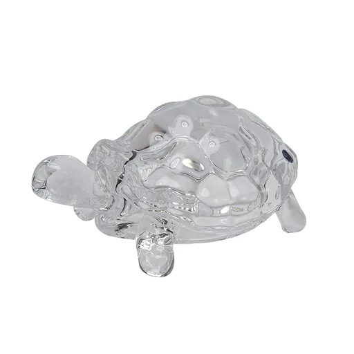 with Pond Pot/Vastu/Feng Shui Glass Crystal Turtle Tortoise Showpiece Gift, Turtle Statues & Figurines