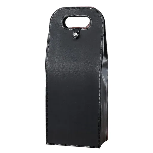 Leather Wine Box Single Double Bottle Folding Packaging Gift Box