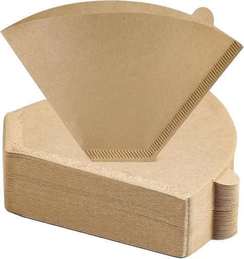 200 Count #4 Cone Coffee Filters 8-12 Cup, Unbleached Natural Coffee Paper Filters, No Blowout, Disposable Coffee Filter for Pour Over and Drip Coffee Maker