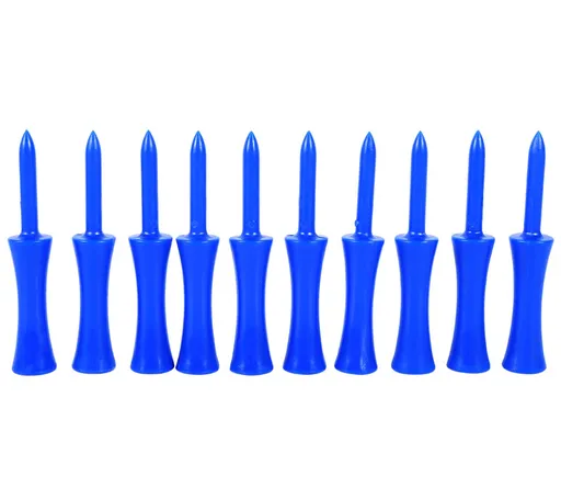 Plastic Golf Tees 100-piece – Blue, 68mm, random color – Golf accessories – Golf set – Golf tee
